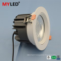 CE round 15w adjustable led downlight COB SMD led down light